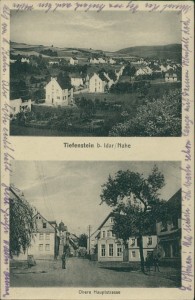 Alte Ansichtskarte Tiefenstein b. Idar/Nahe, Obere Hauptstrasse