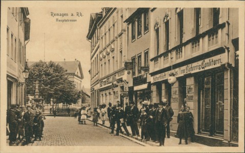 Alte Ansichtskarte Remagen a. Rh., Hauptstrasse