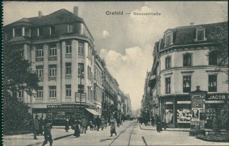 Alte Ansichtskarte Crefeld, Neusserstraße