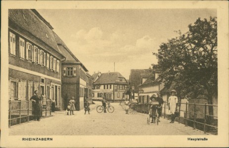Alte Ansichtskarte Rheinzabern, Hauptstraße