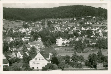Alte Ansichtskarte Baiersbronn (württ. Schwarzwald), Teilansicht