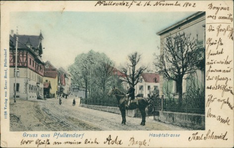 Alte Ansichtskarte Gruss aus Pfullendorf, Hauptstrasse