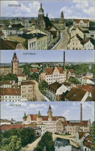 Alte Ansichtskarte Cottbus, Mehrbildkarte