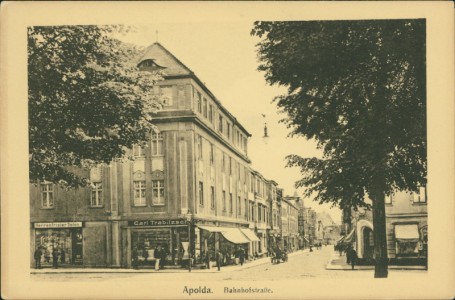 Alte Ansichtskarte Apolda, Bahnhofstraße