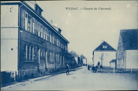Alte Ansichtskarte Duisburg-Wedau, Chemin du Chevreuil