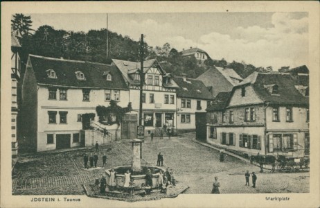 Alte Ansichtskarte Idstein i. Taunus, Marktplatz