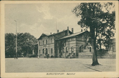 Alte Ansichtskarte Burgsteinfurt, Bahnhof