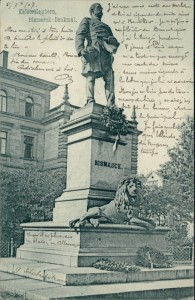 Alte Ansichtskarte Kaiserslautern, Bismarck-Denkmal