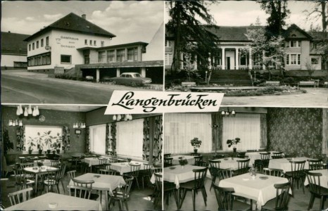 Alte Ansichtskarte Bad Langenbrücken, Gasthof zum Ochsen