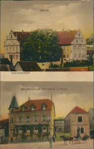 Alte Ansichtskarte Bad Friedrichshall-Kochendorf, Schloß, Württemberger Hof von H. C. Krebs