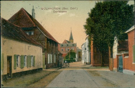 Alte Ansichtskarte Grefrath-Mülhausen, Dorfstrasse