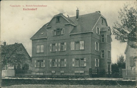 Alte Ansichtskarte Bad Friedrichshall-Kochendorf, Gemeinde- u. Bezirkskrankenhaus
