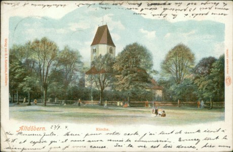 Alte Ansichtskarte Altdöbern, Kirche