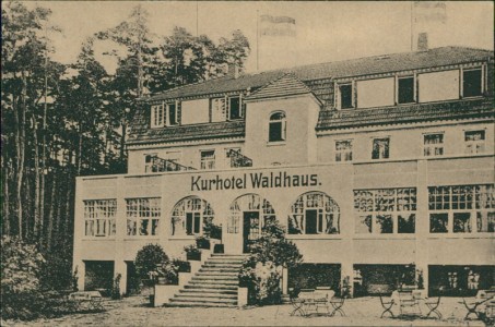 Alte Ansichtskarte Güstrow, Kurhotel Waldhaus