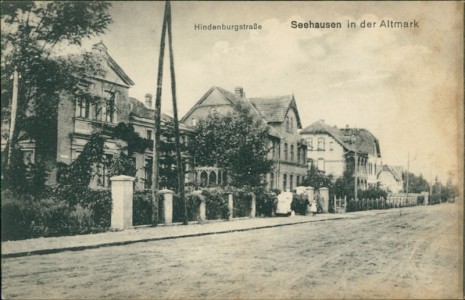 Alte Ansichtskarte Seehausen (Altmark), Hindenburgstraße