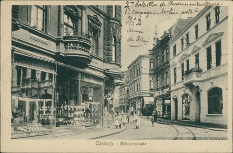 Alte Ansichtskarte Castrop-Rauxel, Münsterstraße