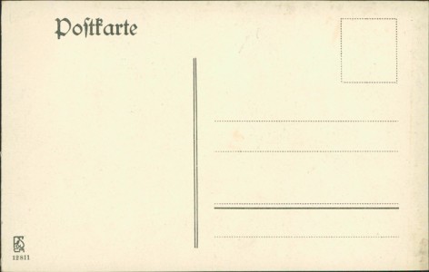 Adressseite der Ansichtskarte Chemnitz, Landeserziehungsanstalt, Schule der Blindenanstalt und Gartenkonzert der Blinden