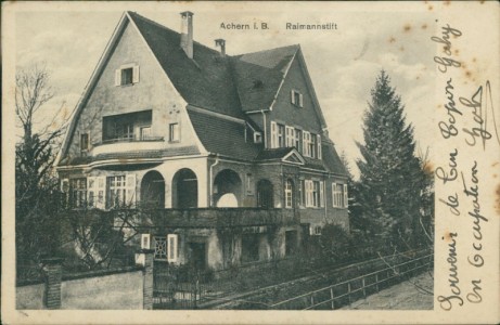 Alte Ansichtskarte Achern, Raimannstift