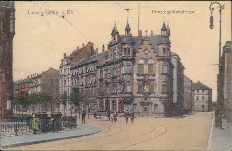 Alte Ansichtskarte Ludwigshafen am Rhein, Prinzregentenstrasse