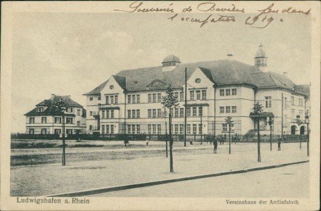 Alte Ansichtskarte Ludwigshafen am Rhein, Vereinshaus der Anilinfabrik