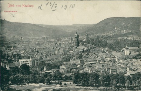 Alte Ansichtskarte Jena, Ansicht vom Hausberg