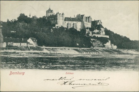 Alte Ansichtskarte Bernburg (Saale), Schloss