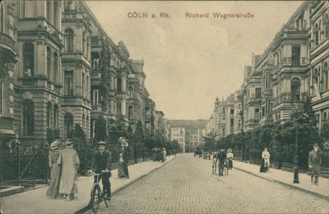 Alte Ansichtskarte Köln, Richard Wagnerstraße