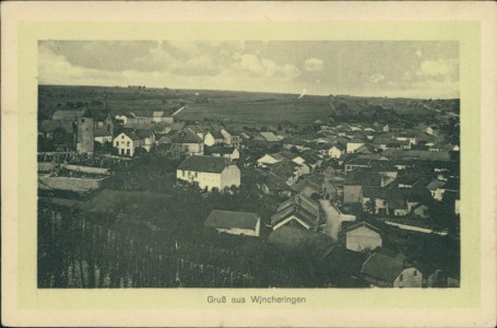 Alte Ansichtskarte Wincheringen, Gesamtansicht