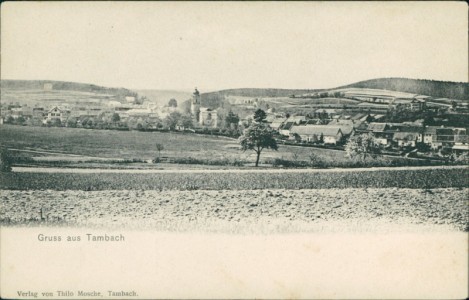 Alte Ansichtskarte Gruss aus Tambach, Gesamtansicht