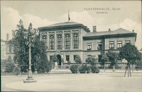 Alte Ansichtskarte Fürstenwalde, Spree, Gymnasium