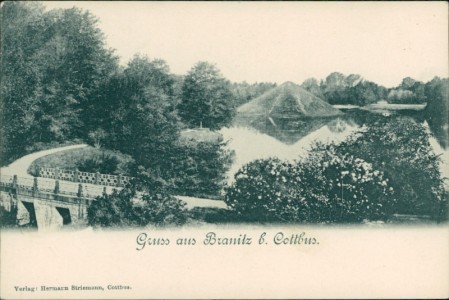 Alte Ansichtskarte Gruss aus Branitz b. Cottbus, Parkanlage