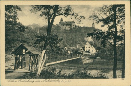 Alte Ansichtskarte Lunzenau-Rochsburg, Schloss Rochsburg im Muldentale