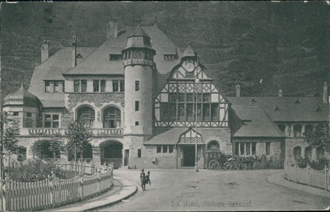 Alte Ansichtskarte Cochem, Bahnhof