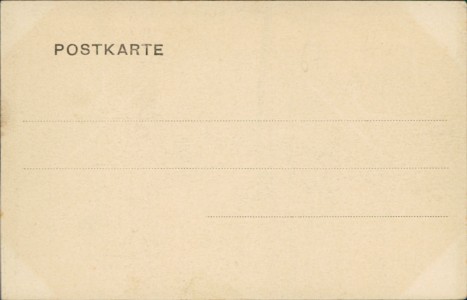 Adressseite der Ansichtskarte Kehl, Faber-Denkmal