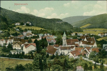 Alte Ansichtskarte Bad Herrenalb, Gesamtansicht
