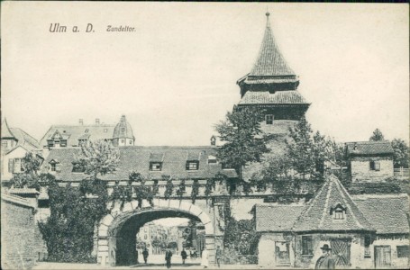 Alte Ansichtskarte Ulm, Zundeltor