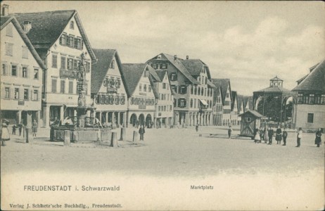 Alte Ansichtskarte Freudenstadt, Marktplatz