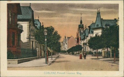 Alte Ansichtskarte Koblenz, Prinzeß Louisen Weg