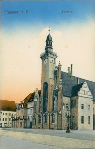 Alte Ansichtskarte Frankfurt (Oder), Rathaus