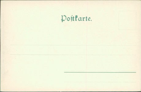 Adressseite der Ansichtskarte Magdeburg, Palais (Kommandantur)