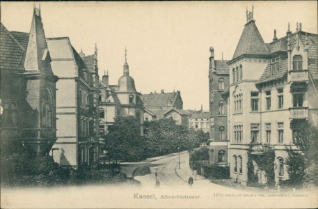 Alte Ansichtskarte Kassel, Albrechtstrasse