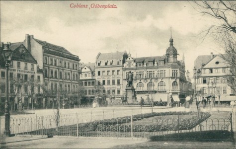 Alte Ansichtskarte Koblenz, Göbenplatz