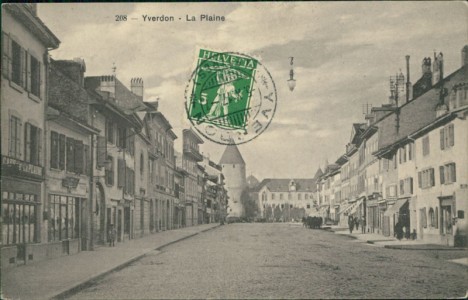 Alte Ansichtskarte Yverdon-les-Bains, La Plaine