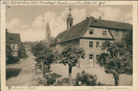 Alte Ansichtskarte Korbach, Landes-Gymnasium