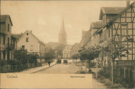 Alte Ansichtskarte Korbach, Bahnhofstrasse