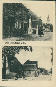 Alte Ansichtskarte Riedstadt-Erfelden, Mehrbildkarte