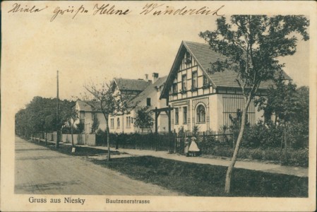 Alte Ansichtskarte Niesky, Bautzenerstrasse