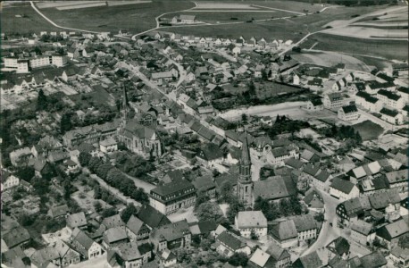 Alte Ansichtskarte Birkenfeld, Luftbild