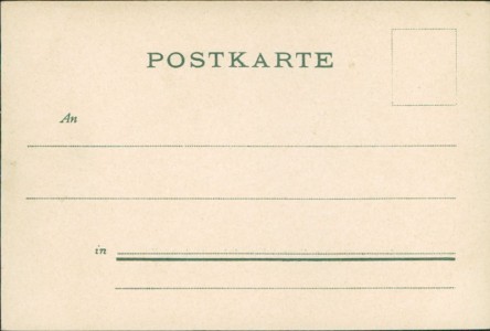 Adressseite der Ansichtskarte Haslach im Kinzigtal, Geburtshaus des Volksschriftstellers Heinrich Hansjakob