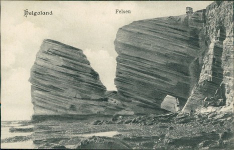 Alte Ansichtskarte Helgoland, Felsen